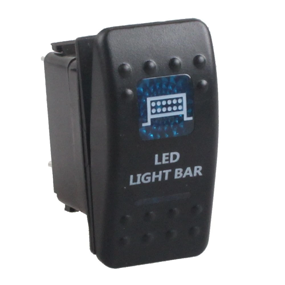 Car Blue LED Bar Light Toggle Switch for Boat