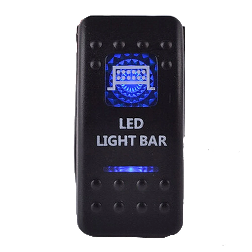 Car Blue LED Bar Light Toggle Switch for Boat