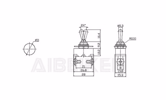 Kinds of Electrical Push Button Auto Reset on off Toggle Switch