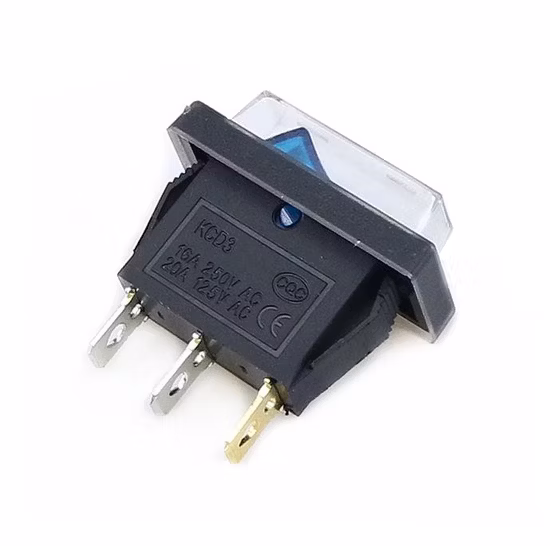 UL Kc 2 Position 120/55 Kcd3 15A 250V Switch Rocker on-off Taiheng Illuminated Rocker Switch