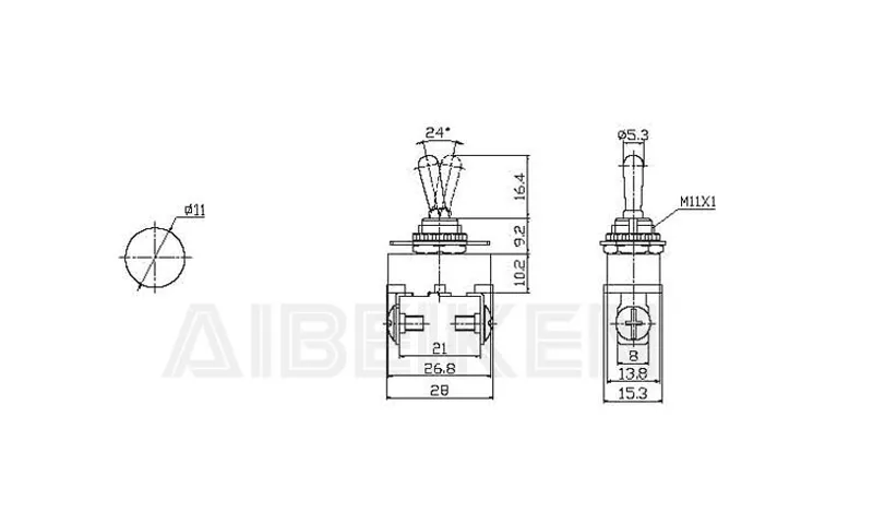 Типы электрических кнопок, тумблер включения-выключения с автоматическим сбросом